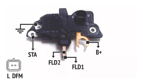 Regulador De Voltaje Clio Kangoo Laguna Megane Scenic Symbol 1