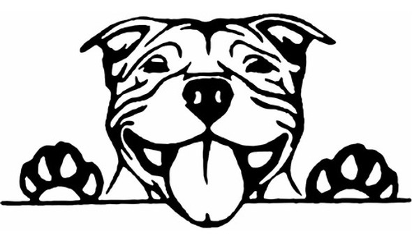 Vinilo Adhesivo, Calco, Pegotín, Perro Feliz 0