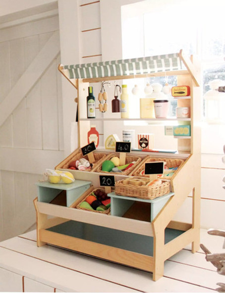 Juguete Almacén General Tender Leaf Madera Niños Infantil Ax 1