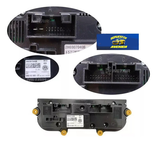 Comando Panel De Aire Acondicionado Vw Amarok 2017/2023 1