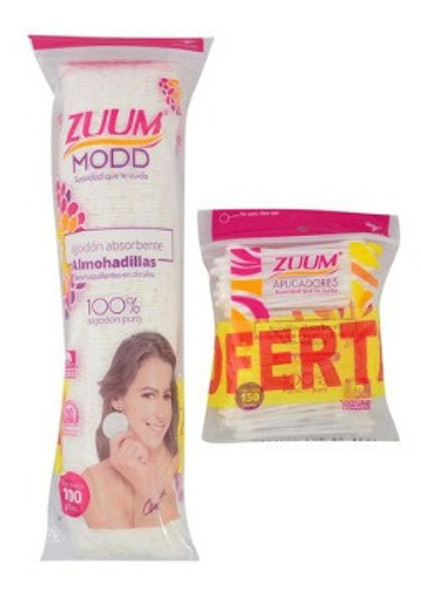 Zumm - Promo Discos Desmaq. 100 Unid + Cotonetes 150 Unid 0