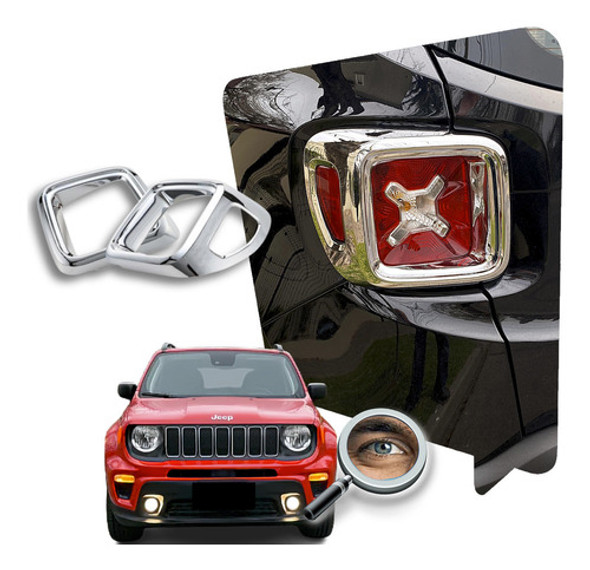 Renegade Par De Aros Cromados Luces Traseras Tuning Chrome 0 Renegade Par De Aros Cromados Luces Traseras Tuning Chrome 0