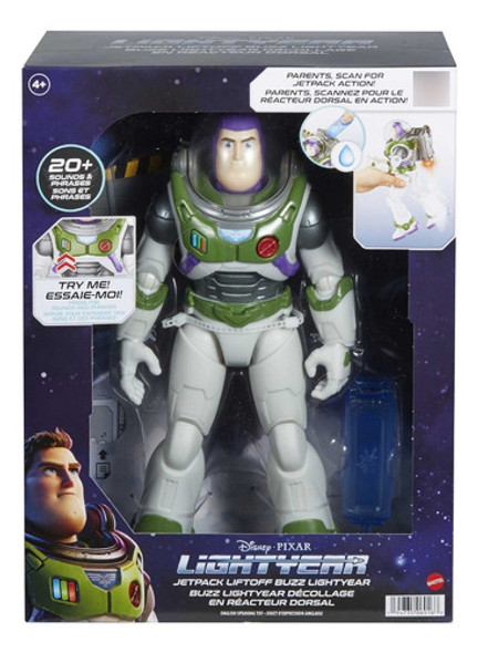 Figura Disney Buzz Lightyear Jetpack Con Propulsión - Lanús 0