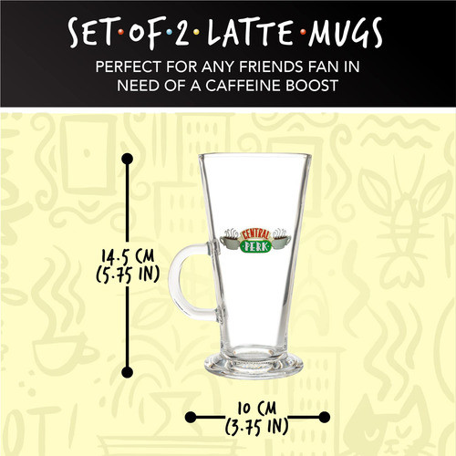 Paladone Tazas Friends Latte Juego De 2 Producto Oficial 1