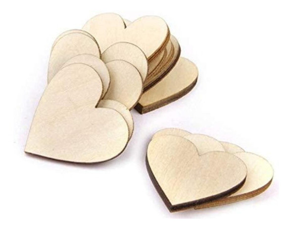 70 Corazones 5cm Corte Figura Madera Fibrofacil Mdf 3mm Arte 0