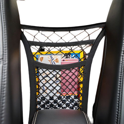 Negro Doble Asiento De Malla De Almacenamiento Capas Tableta 0