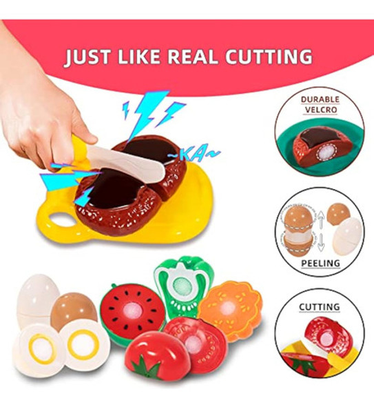 Juego De Cocina De Juguete De Corte Para Niños, 1