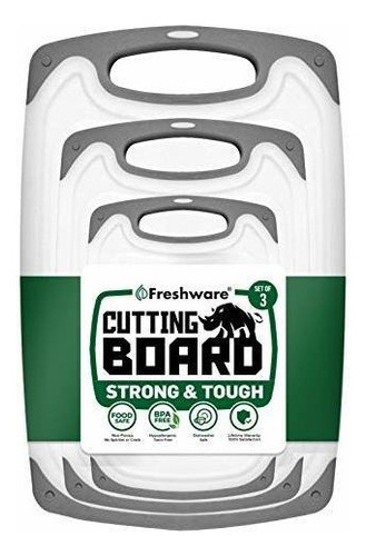 Freshware Bc300pk Cocina De Plastico 3 Piezas Con Ranuras P 0