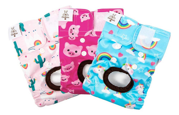 Cutebone Dog Diapers Hembra Pequeño Lavable Pañales Doggie R 1