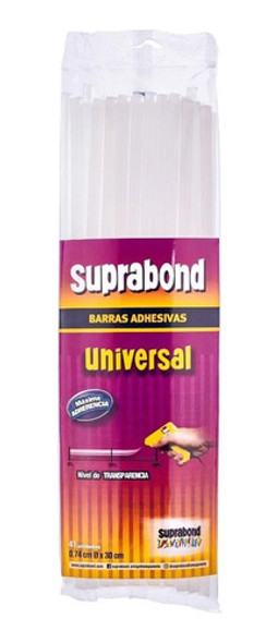 Adhesivo Silicona Barra Suprabond Fino P/ Pist. 30 Cm X 41 U 0