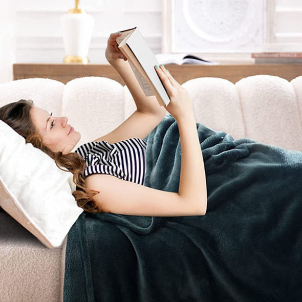 Bertte Throw Blanket, Felpa De Lana Difusa Ligera Super Soft 1