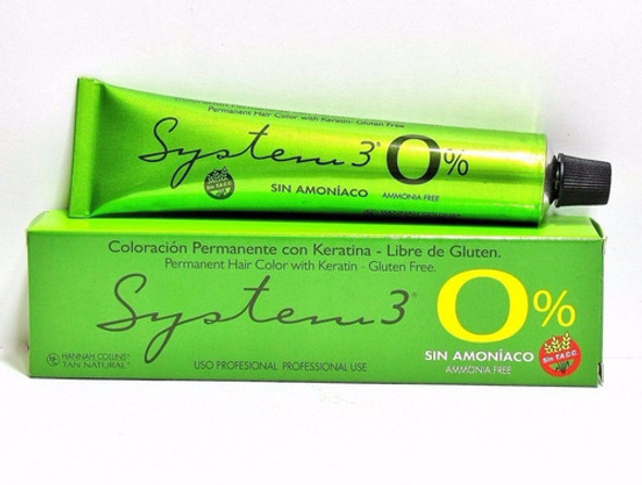 Tintura System-3 Sin Amniaco X60grs Pack X6 Unidades 0