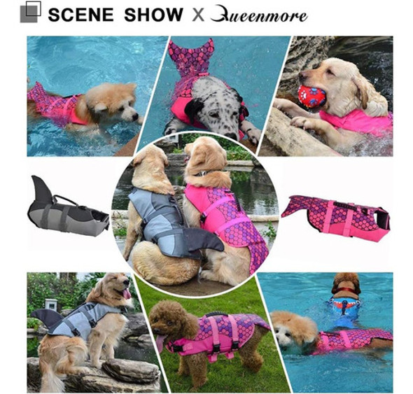 Chaqueta De Seguridad Ajustable Para Perros, Gris Tiburón Me 1 Chaqueta De Seguridad Ajustable Para Perros, Gris Tiburón Me 1
