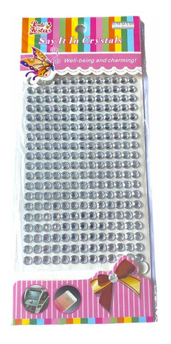 Strass Autoadhesivo Brillos Gemas  Para Cara 3 Planchas 1