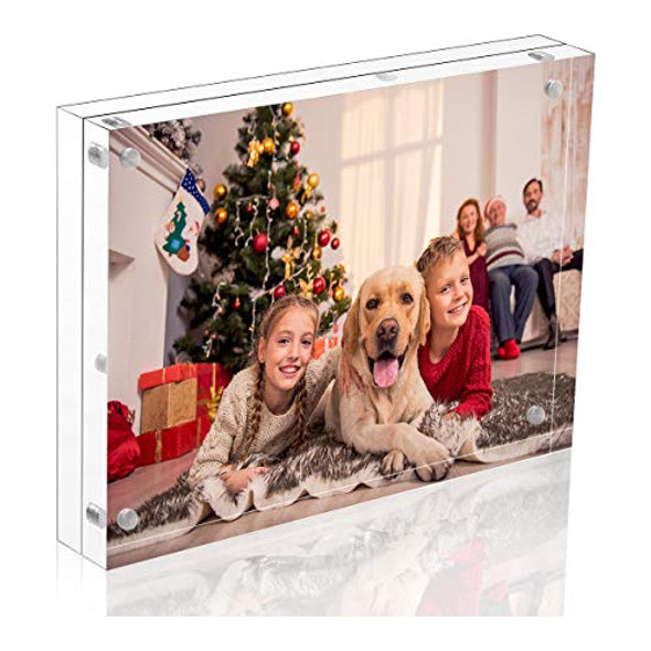 Marco Acrílico Transparente Para Fotos Marca Nuibee Con Caja 0