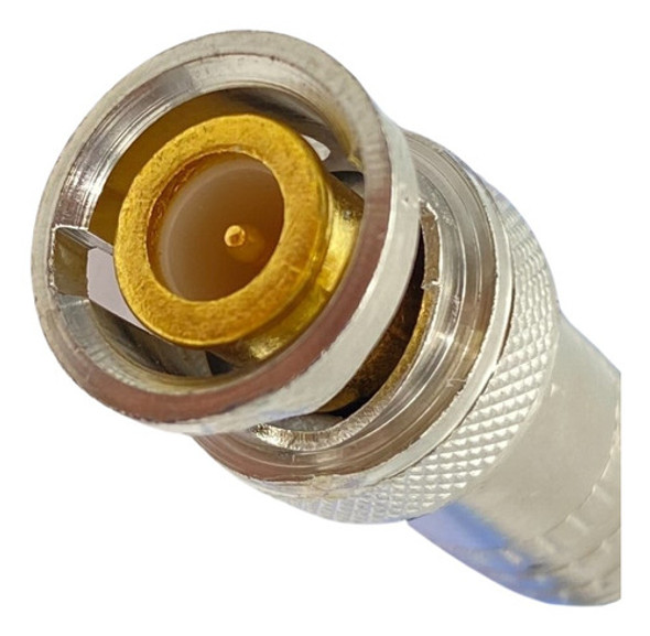 Kit 100 Conector Bnc Com Mola Parafuso 4mm Cftv 1