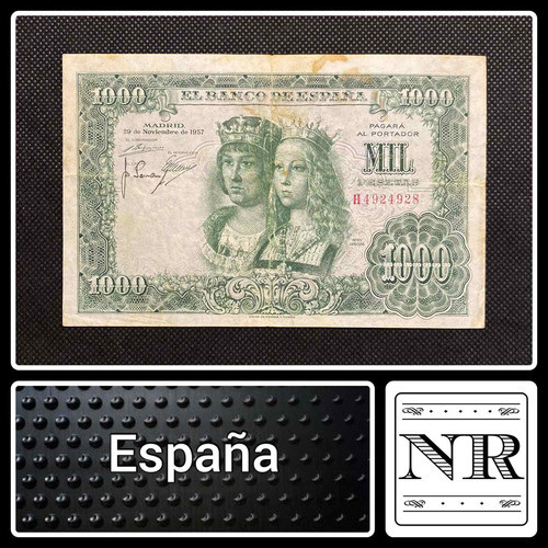 España - 1000 Pesetas - Año 1957 - P #149 - Reyes Catolicos 0