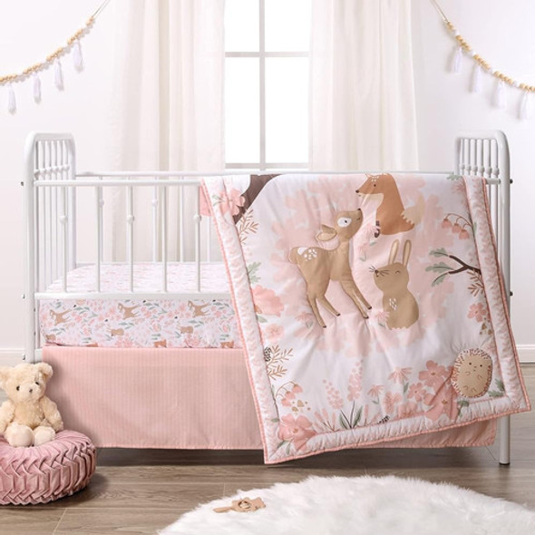 El Juego De Cama De Cuna De Cáscara De Maní Para Niñas, Bosq 0