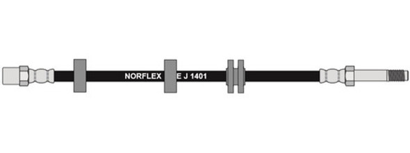 Flexible Freno Volkswagen Polo 490mm Del. 1 Flexible Freno Volkswagen Polo 490mm Del. 1