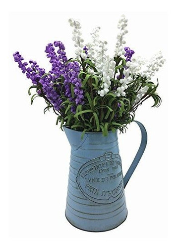 Apsoonsell Shabby Chic Jarra Jarra Jarra De Metal Flor Titul 0
