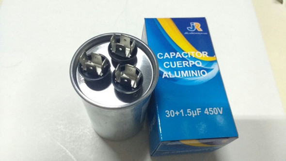 Capacitor Dual 30 Mf + 1,5 Mf X 450v 1