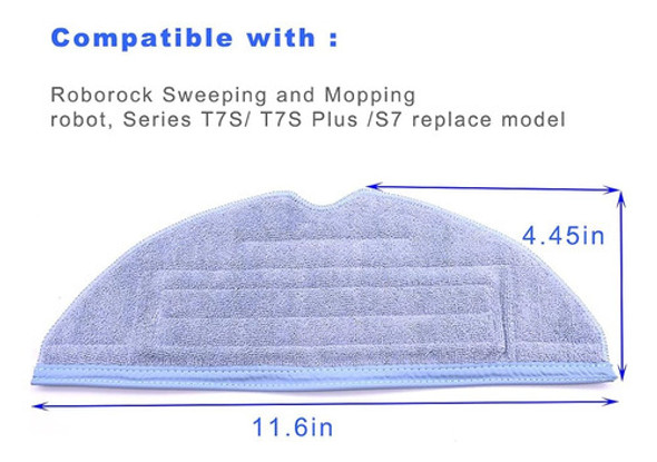 Runclean Washable Y Reutilizable Microfiber Soft Mop Pads Re 1