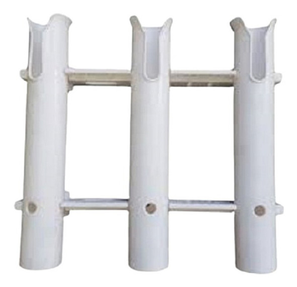 Posa Caña Pvc Amure Exterior Triple Para Embarcación. 0