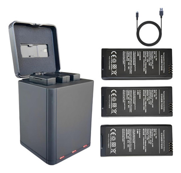 Batería De Litio De 3 Piezas X 1100 Mah Para Dji Tello Rc Qu 0