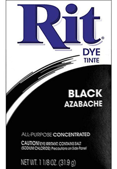 Colorante En Polvo Rit Dye, 1-1 / 8 Oz, Negro, Paquete De 3 0