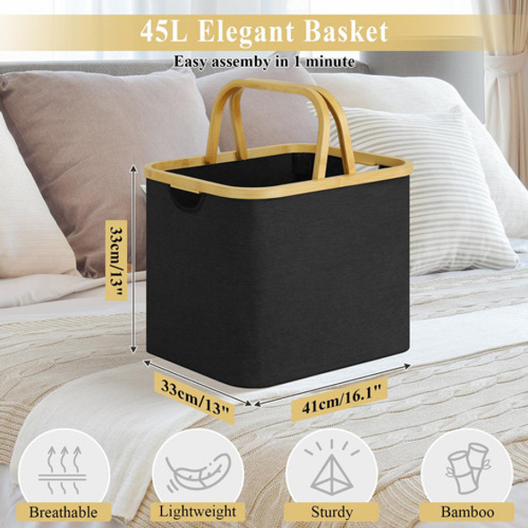 Lovstorage Cesta De Lavanderia Con Asa, Cesta De Lavado Negr 1 Lovstorage Cesta De Lavanderia Con Asa, Cesta De Lavado Negr 1