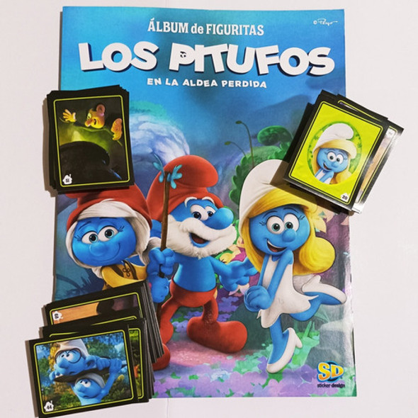 Los Pitufos - Álbum + 100 Figuritas A Pegar 0