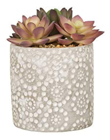 Glitzhome 3 Pack Plantas Suculentas Artificiales Únicas Con 1