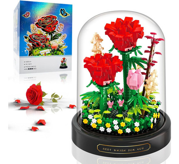 Construye Tus Flores Colección Botánica.rosas. Adultos Niños 0