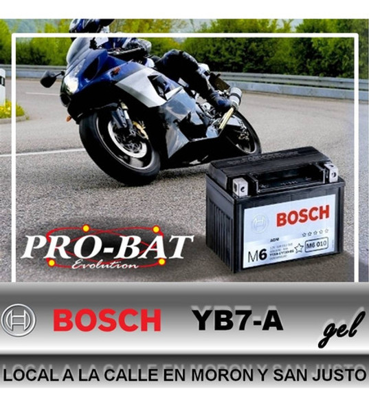 Bateria Yb7-a Bosch De Gel Suzuki En125 Gn125 Gs400 Envio 1