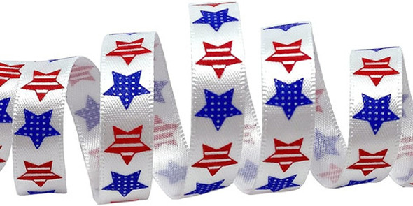 Morex Ribbon Betsy Ross Bobina De Cinta De Satén Impresa, 3/ 1