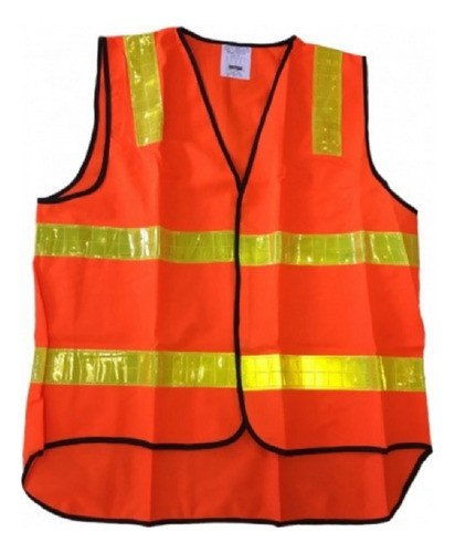 Chaleco De Seguridad Reflectivo Con Cierre Y 4 Bolsillos 0
