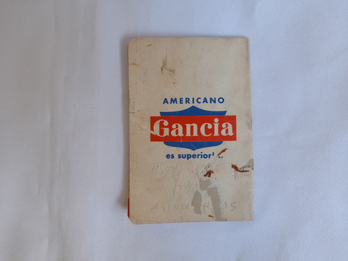 Antigua Libreta De Almacen Publicidad De Gancia 1