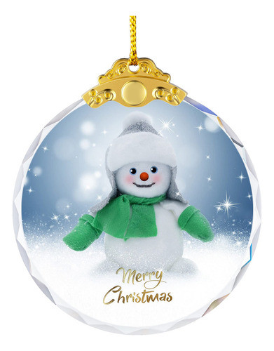 Adorno Colgante De Cristal De Navidad, Decoracion Brillante 0