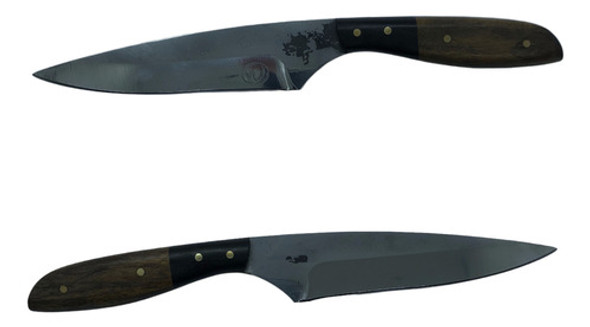 Faca Utilitária 9'' 1070 Artesanal Brut Forge Polida Cod16 1