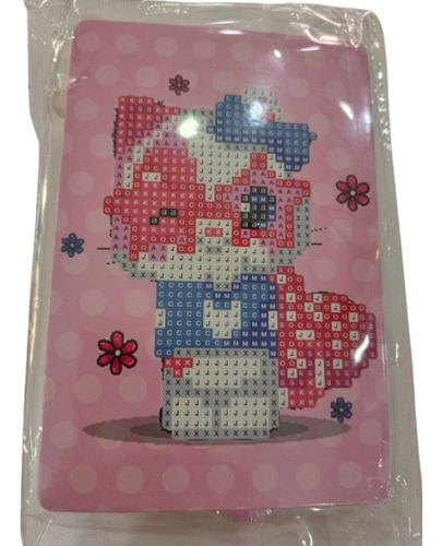 Pintura Por Diamantes Kit Completo 10x15 Hello Kitty Lentes 0