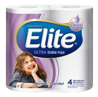 Papel Higienico Elite Ultra Seda Doble Hoja Paquete 30mx4uni 1