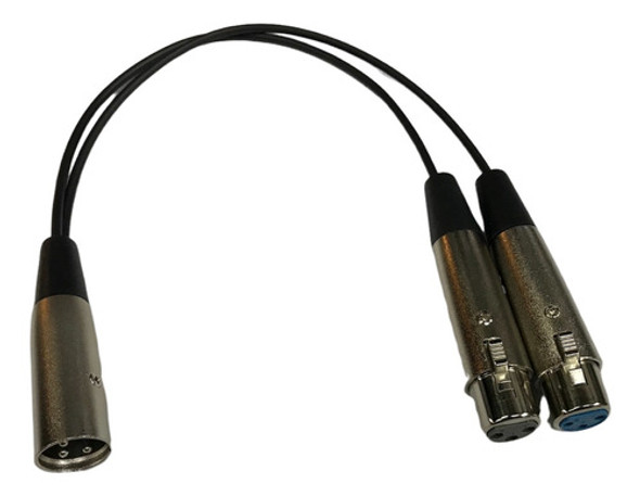Adaptador Canon Xlr Macho A 2 Hembra Audio Potencias Sonido 0