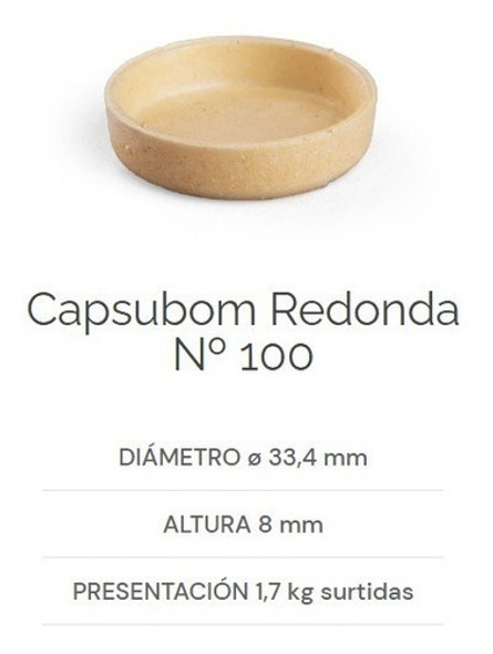 Capsulas Para Bombon X 1700gr X2 Cajas 1