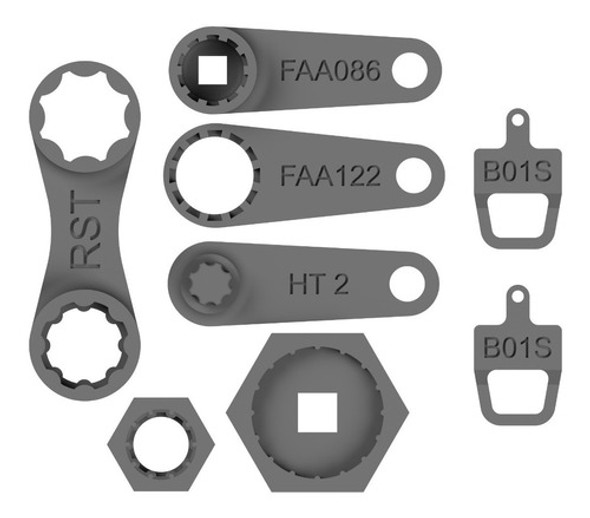 Kit De Llaves Bicicleta Horquilla Rst Suntour Purga Pedales 0