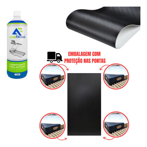 Prancha Lona Silicone Amortecedor Esteira Embreex 568 Bx 3.0 1
