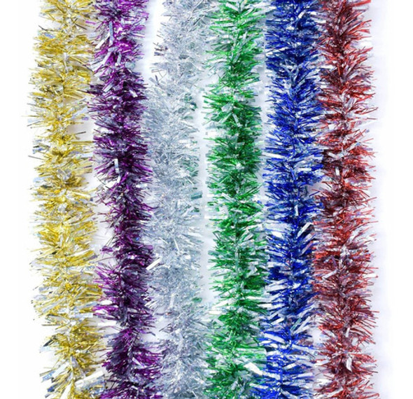 Guirnalda Navidad Laser Color 6cm X 2m - 5 Tiras #177 0 Guirnalda Navidad Laser Color 6cm X 2m - 5 Tiras #177 0