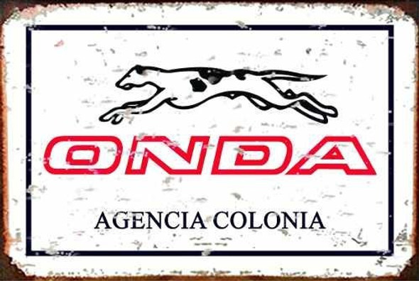Cartel Chapa Onda Vintage 30 X 20 Boletera Barbacoa 0
