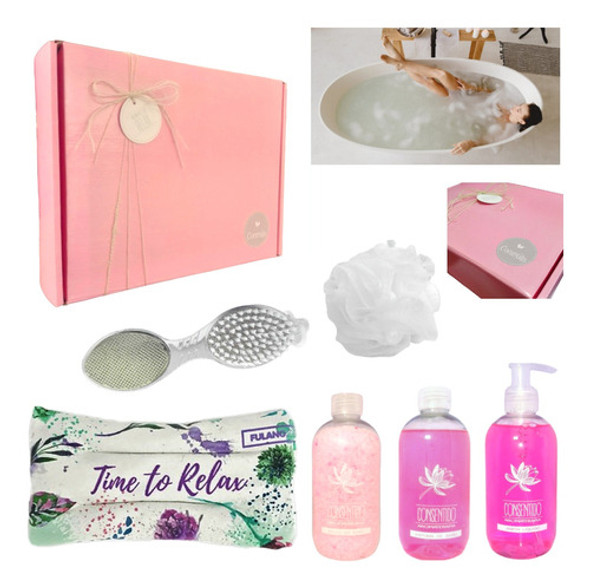 Kit Caja Regalo Box Mujer Zen Spa Rosas Set Relax N15 Relax 0 Kit Caja Regalo Box Mujer Zen Spa Rosas Set Relax N15 Relax 0