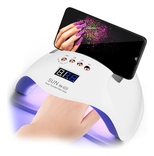 Lampara Cabina Uv Led Secador Uñas Gel 220w Sun X6 Max Atrix 0