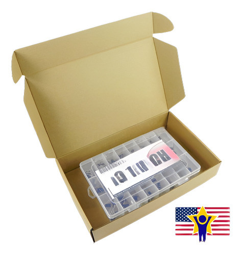 24value 400pcs Transistor Y Diodo Rectificador Caja Kit U.s. 0